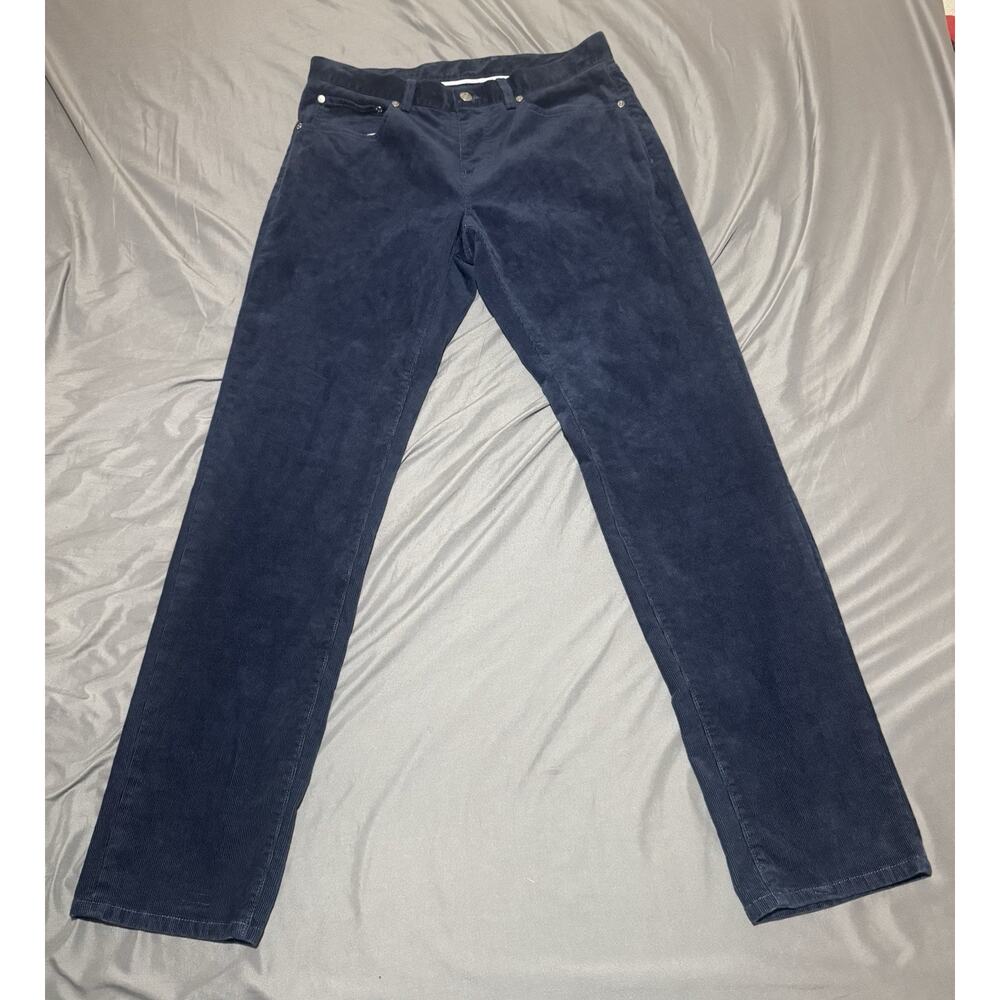Brooks Brothers Pants Mens 32x32 (Actual 32x31) Blue Corduroy Slim Fit 5-Pockets